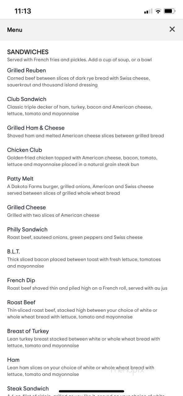 Dakota Farms Family Restaurant - Mandan, ND menu_pic
