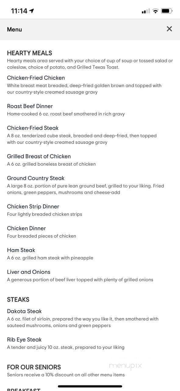 Dakota Farms Family Restaurant - Mandan, ND menu_pic