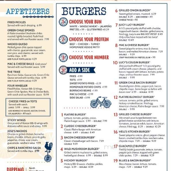 Flat Tire Burgers - Edmond, OK menu_pic