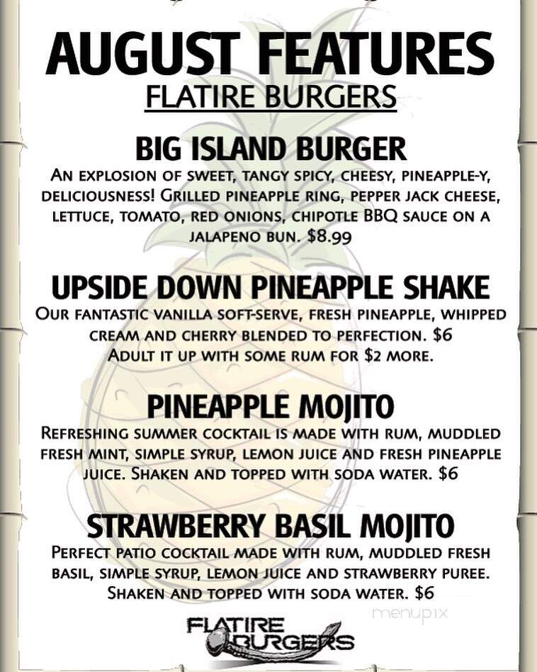Flat Tire Burgers - Edmond, OK menu_pic