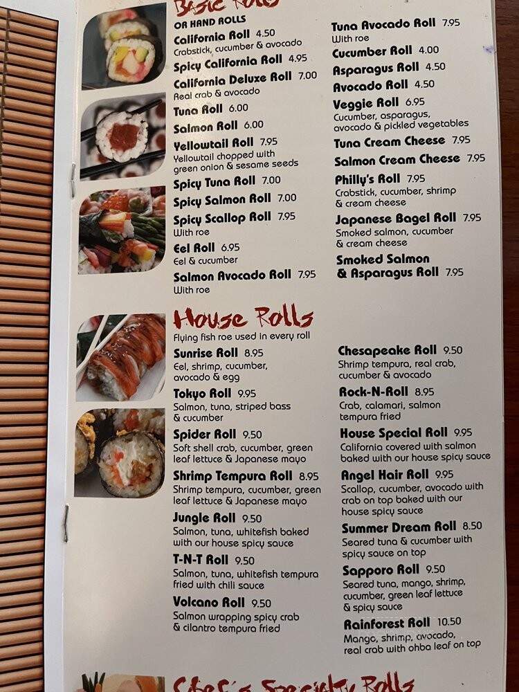 Sapporo East - Mechanicsburg, PA menu_pic