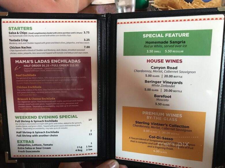 Mama's Ladas - Sioux Falls, SD menu_pic