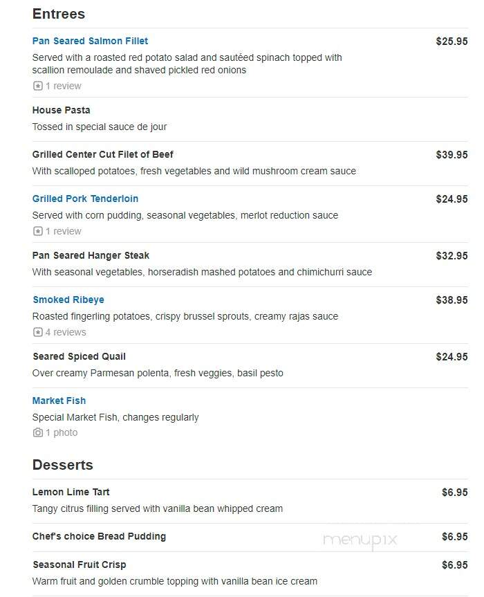 Range At The Barton House - Salado, TX menu_pic