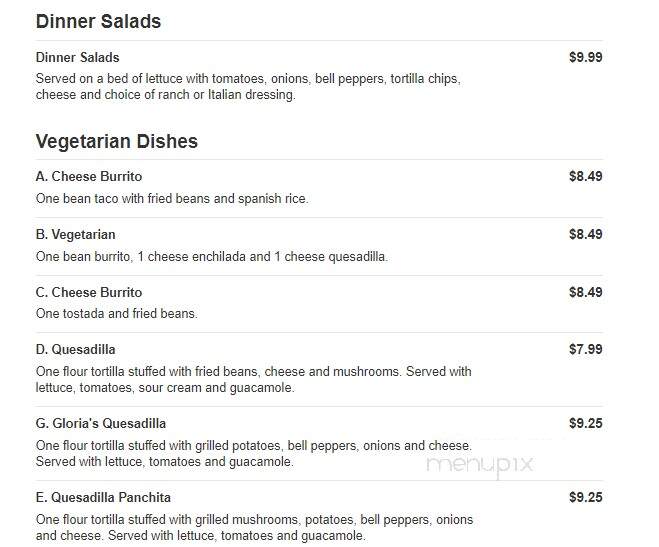 Rico's Mexican Restaurant - Midlothian, VA menu_pic