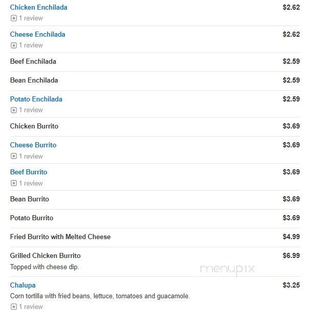 Rico's Mexican Restaurant - Midlothian, VA menu_pic