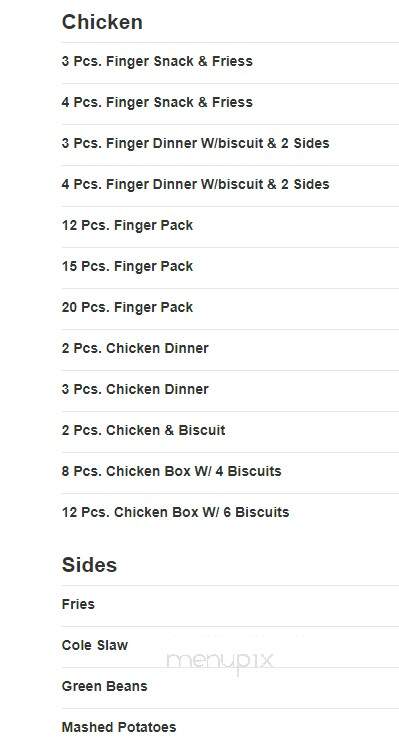 Jack's Hamburgers - Boaz, AL menu_pic