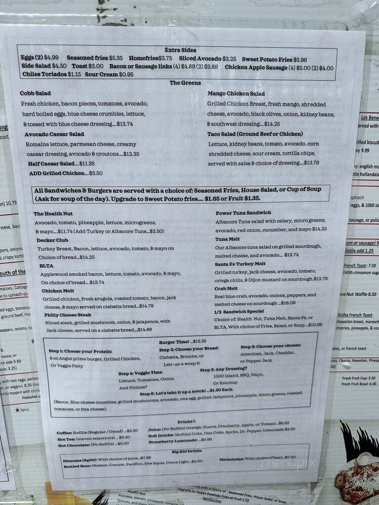 Old Town Cafe - Seal Beach, CA menu_pic