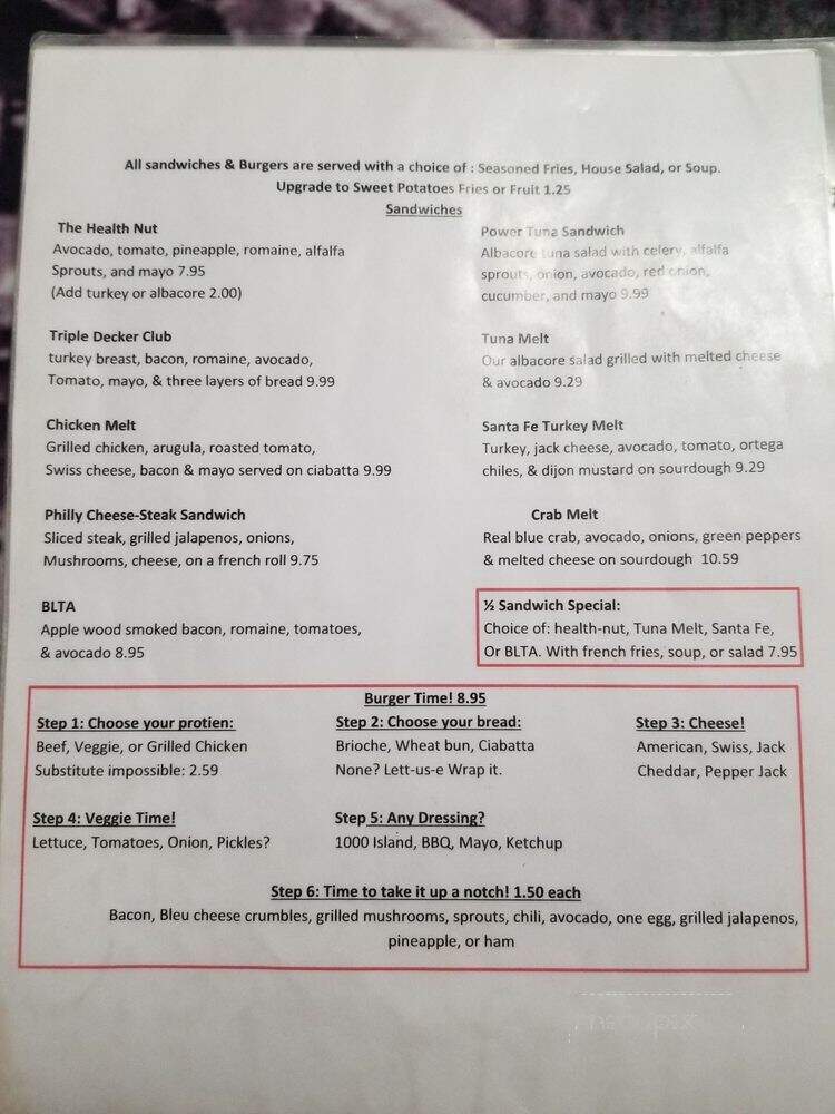 Old Town Cafe - Seal Beach, CA menu_pic