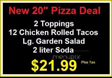 Marvin's Pizza Place - Vista, CA menu_pic