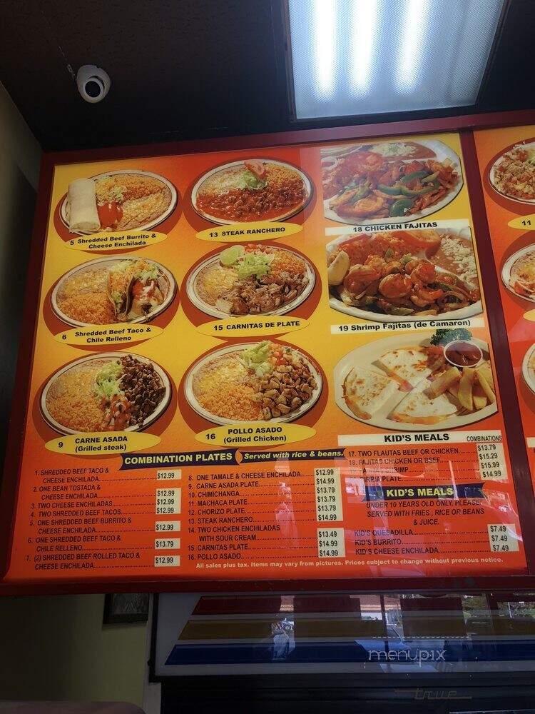 Rosarito's Mexican Food - Lakeside, CA menu_pic