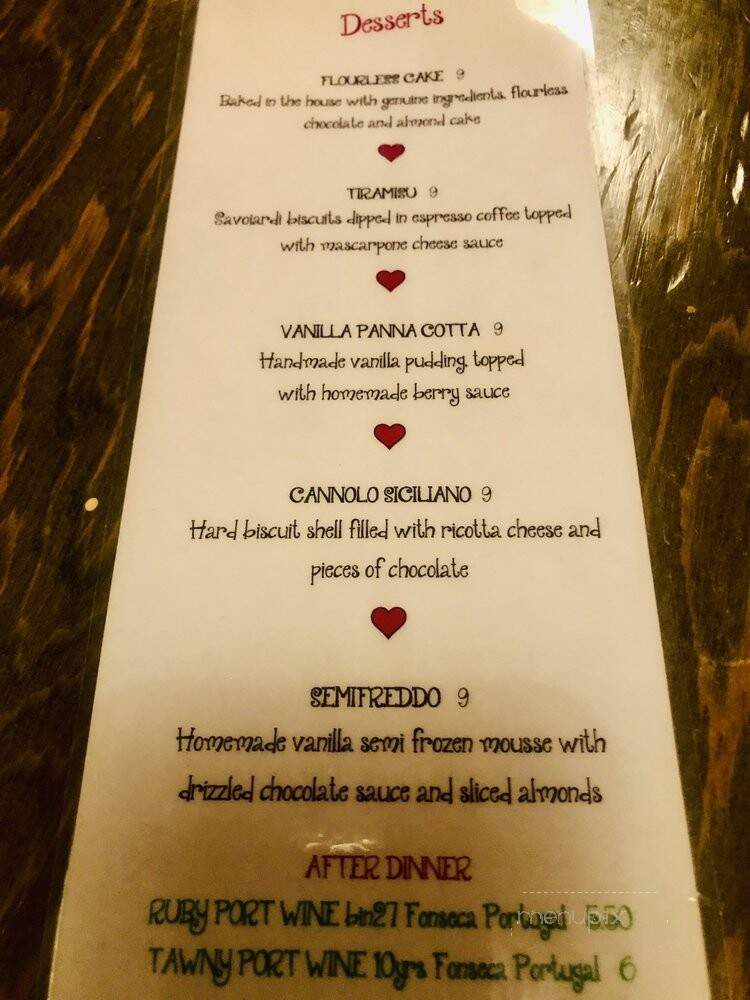 Cucina Basilico - La Mesa, CA menu_pic