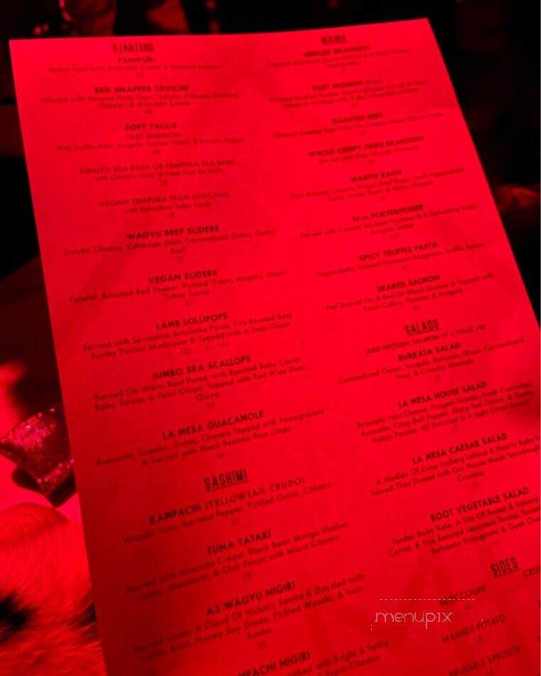 Le Jardin - Los Angeles, CA menu_pic
