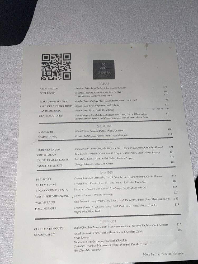 Le Jardin - Los Angeles, CA menu_pic