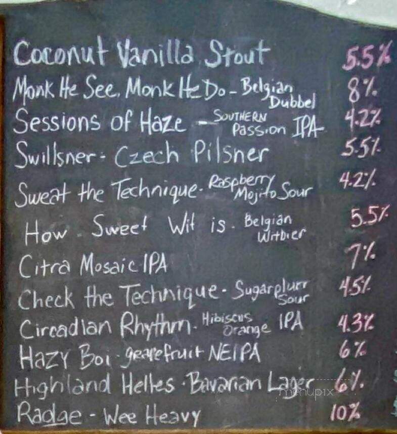 Hudson Ale Works - Highland, NY menu_pic