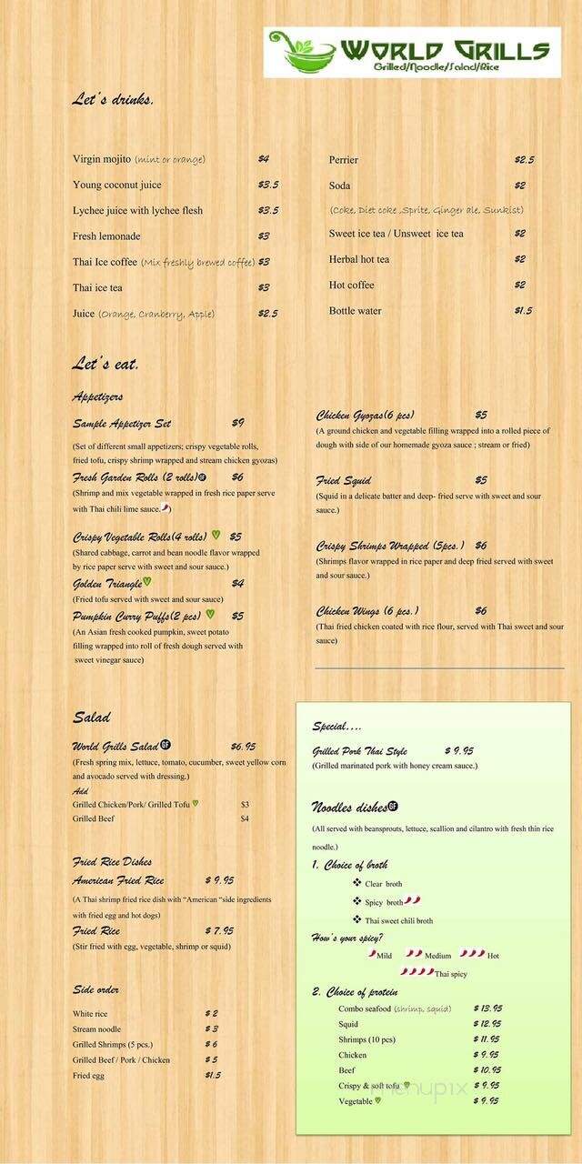 World Grills - York, PA menu_pic
