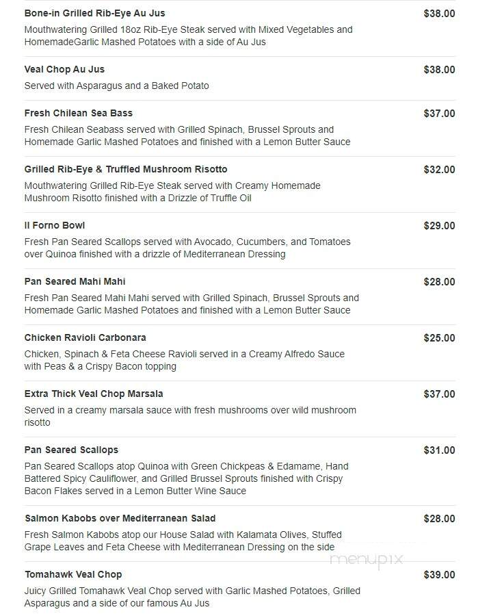 Il Forno - Littleton, MA menu_pic