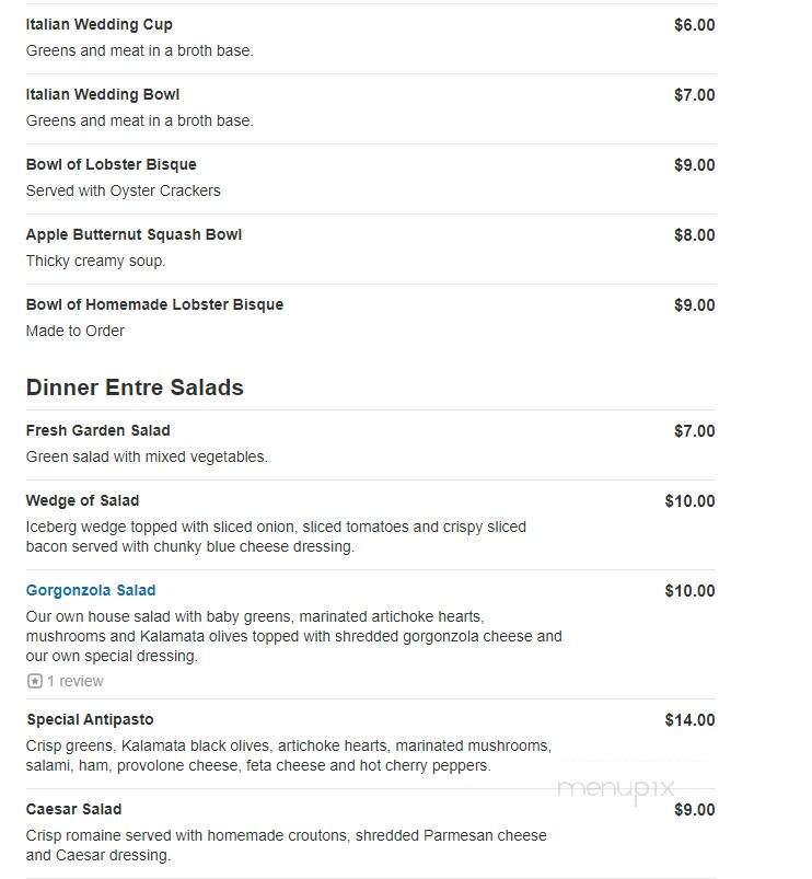 Il Forno - Littleton, MA menu_pic