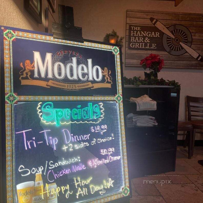 The Hangar Bar - Santa Paula, CA menu_pic