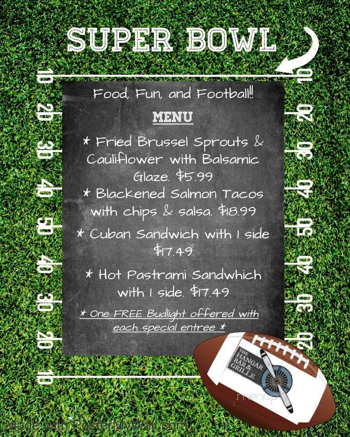 The Hangar Bar - Santa Paula, CA menu_pic