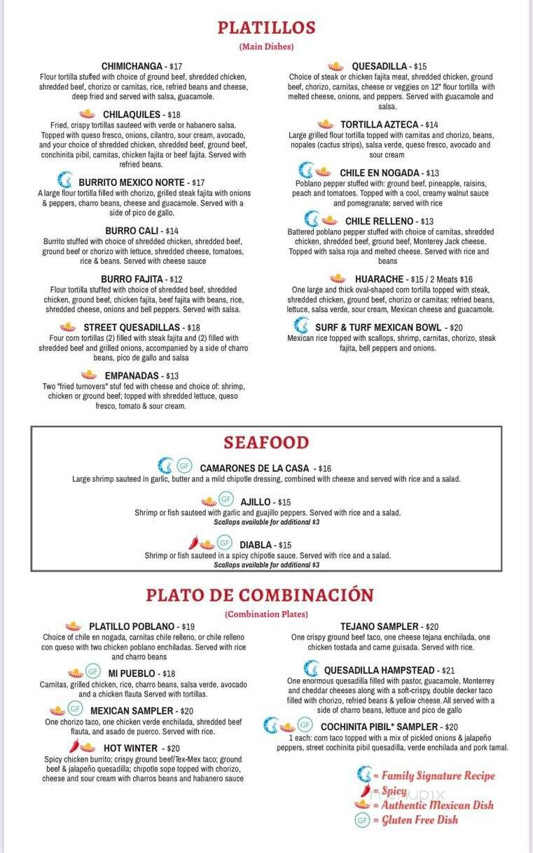 LunaZul - Hampstead, MD menu_pic
