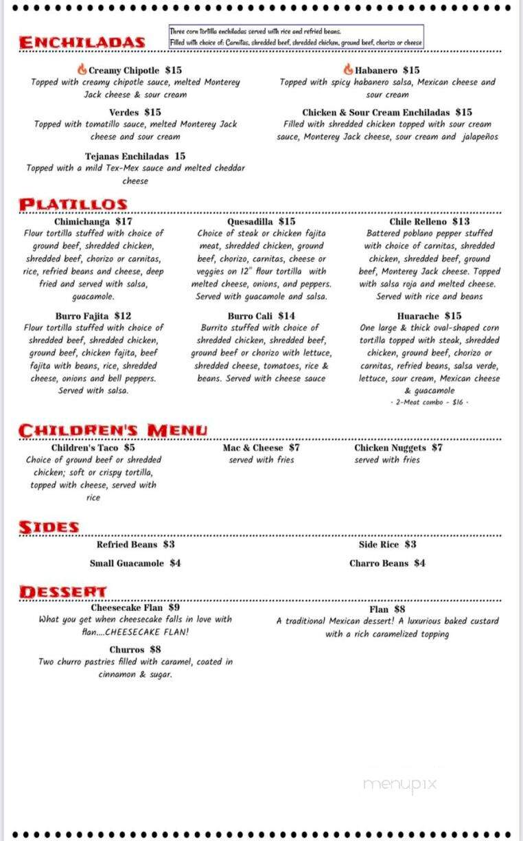 LunaZul - Hampstead, MD menu_pic