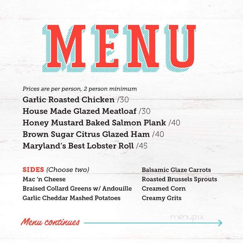 The Walrus Oyster & Ale House - Columbia, MD menu_pic