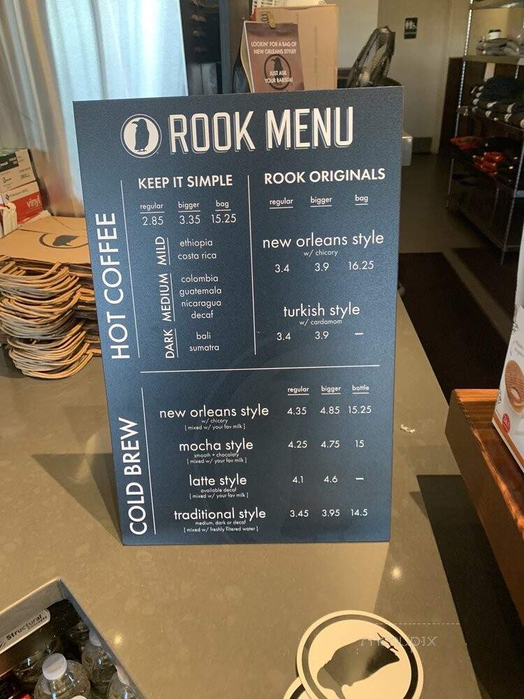 Rook Coffee - Freehold, NJ menu_pic