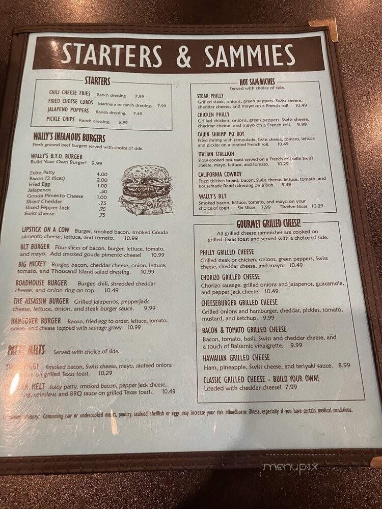 Wally Hatchet's - Memphis, TN menu_pic