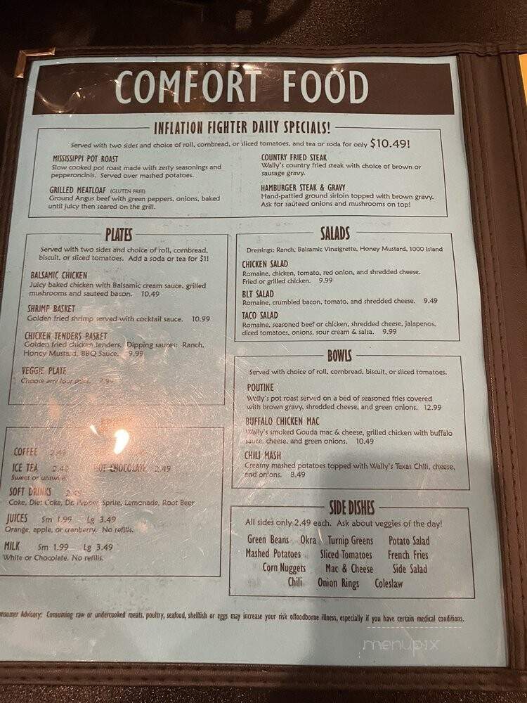 Wally Hatchet's - Memphis, TN menu_pic