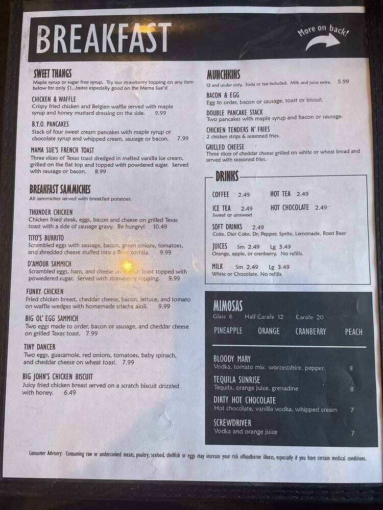Wally Hatchet's - Memphis, TN menu_pic