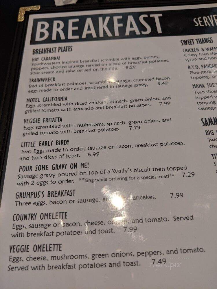 Wally Hatchet's - Memphis, TN menu_pic