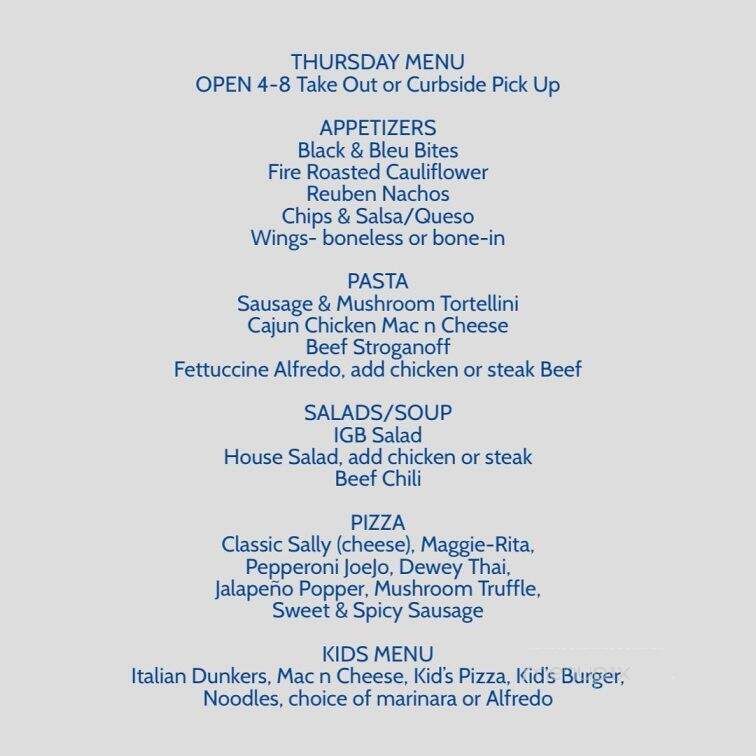Inver Grove Brewing - Inver Grove Heights, MN menu_pic