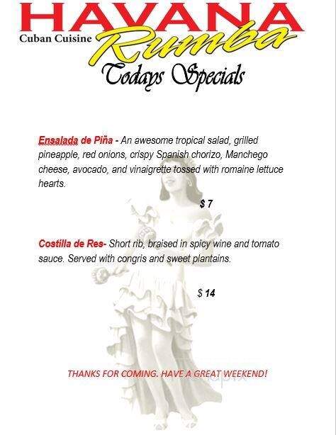 Mojito in Havana - Louisville, KY menu_pic