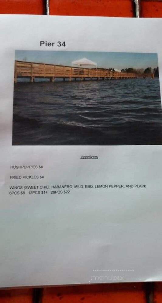 Pier 34 Seafood and Pub - Goldsboro, NC menu_pic