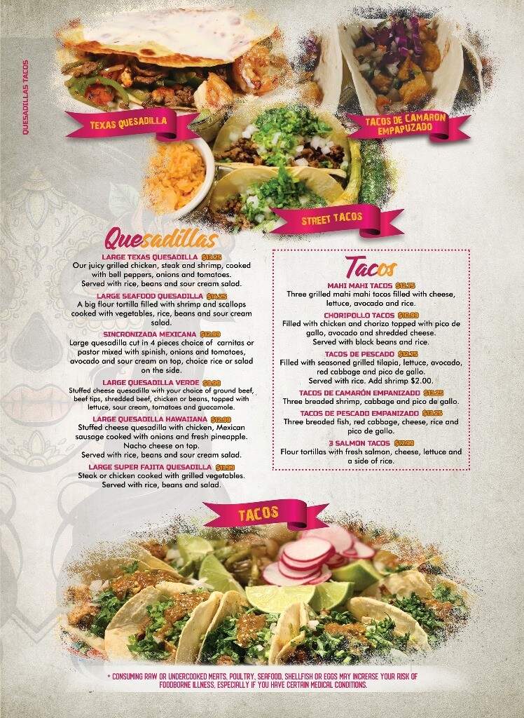 El centenario restaurant Mexican - Greenwood, SC menu_pic