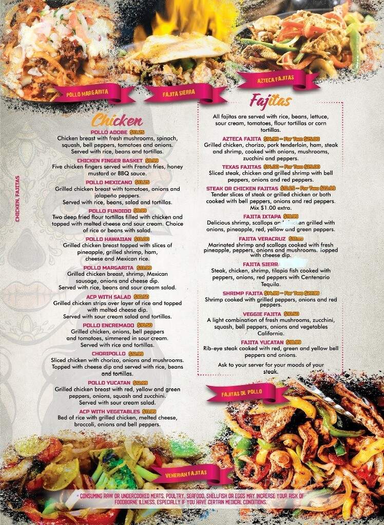 El centenario restaurant Mexican - Greenwood, SC menu_pic