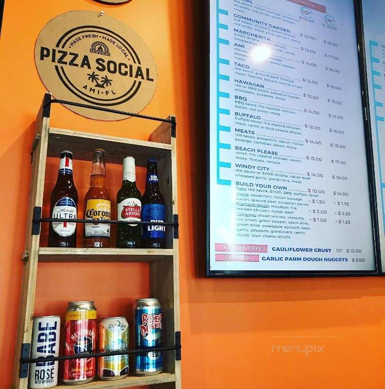 Pizza Social - Anna Maria, FL menu_pic