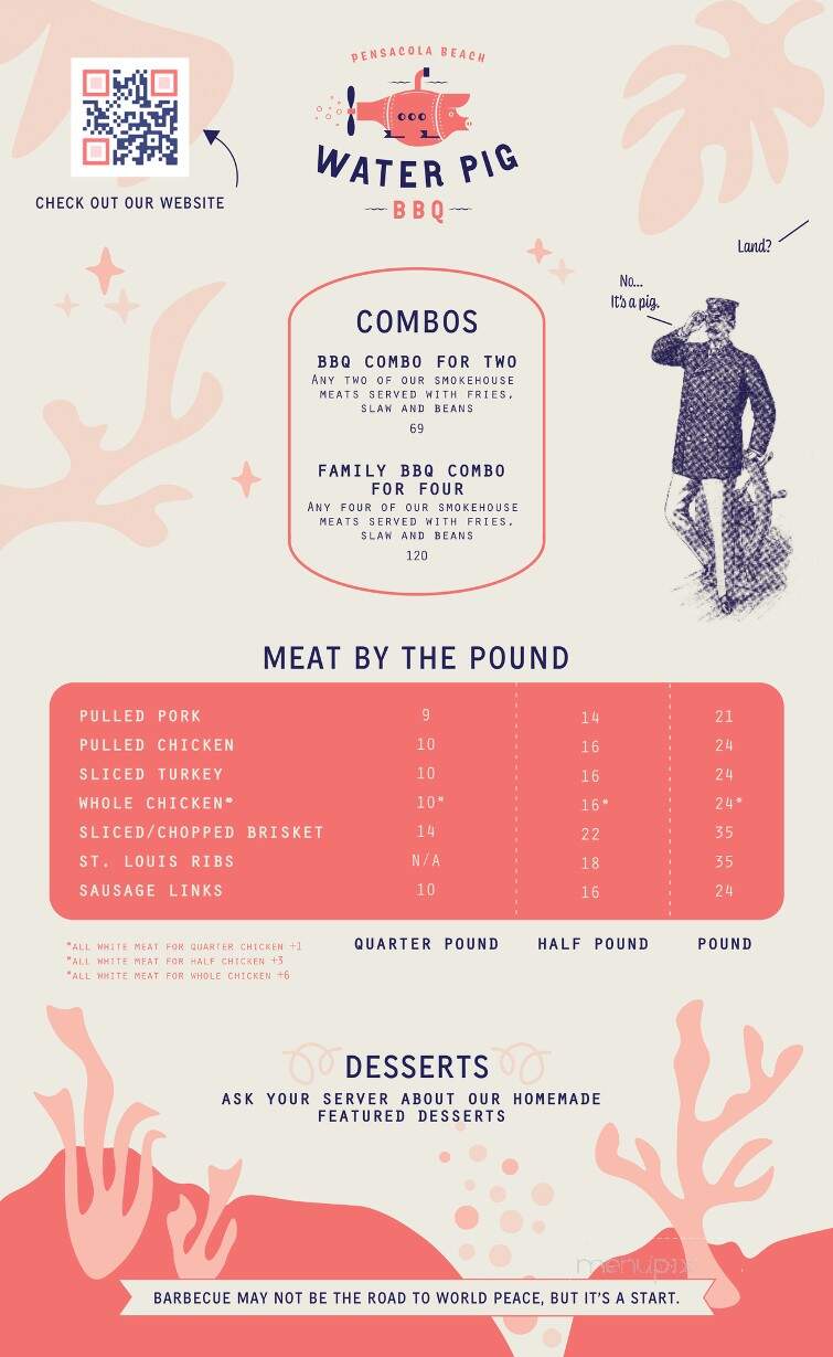 Water Pig BBQ - Pensacola Beach, FL menu_pic