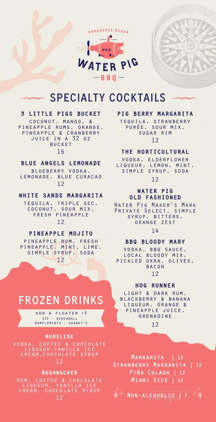 Water Pig BBQ - Pensacola Beach, FL menu_pic