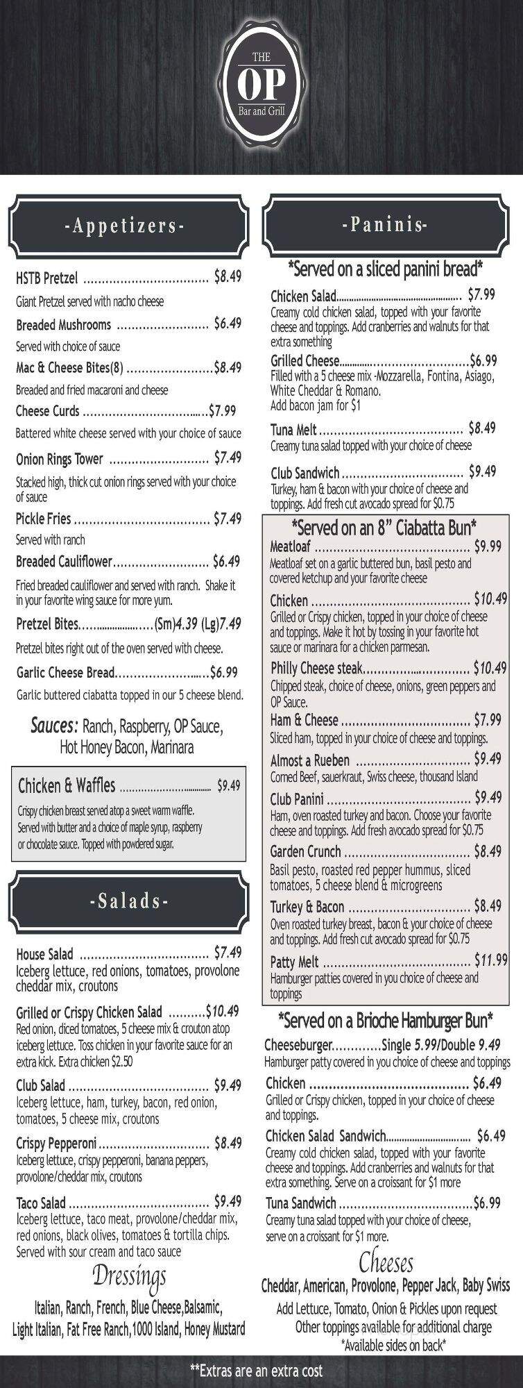 The Other Place - Marysville, OH menu_pic