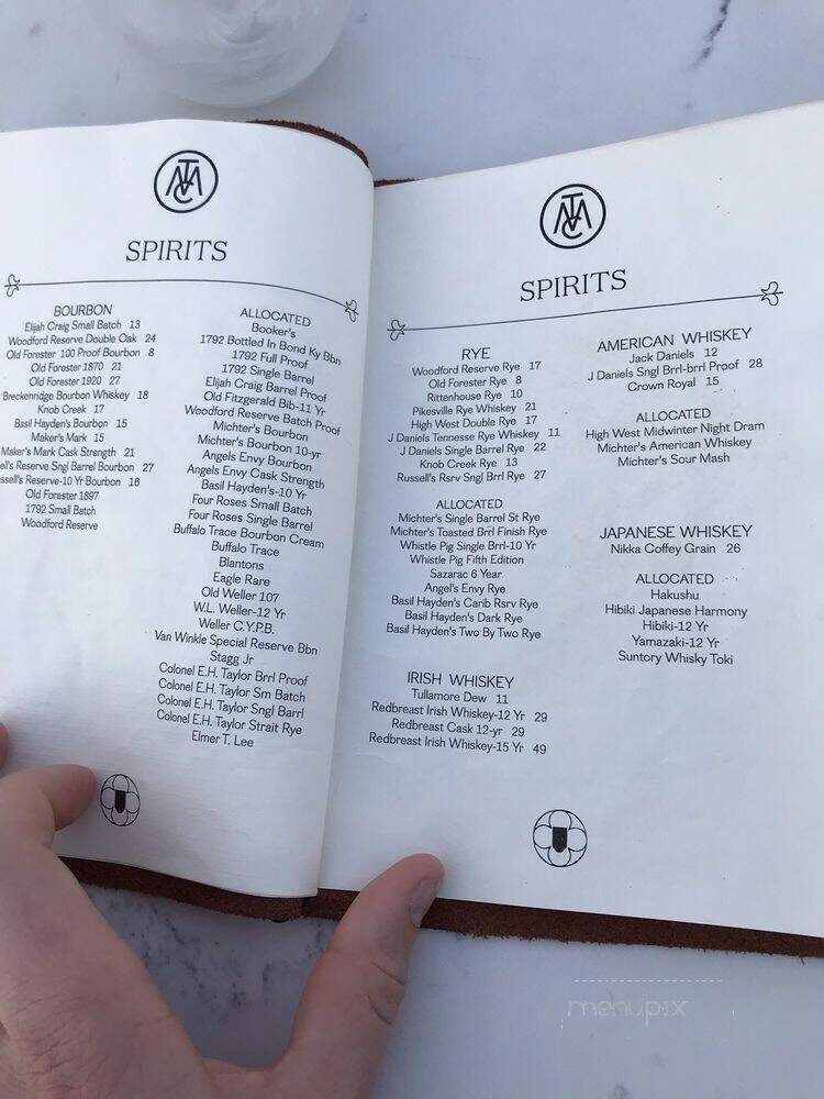 The Monarch Club - Detroit, MI menu_pic