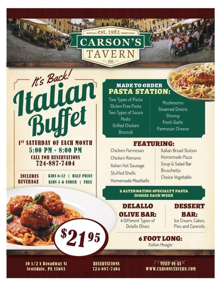 Carson's Buffet and Tavern - Scottdale, PA