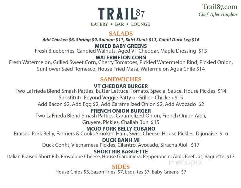 Trail 87 - West Dover, VT menu_pic