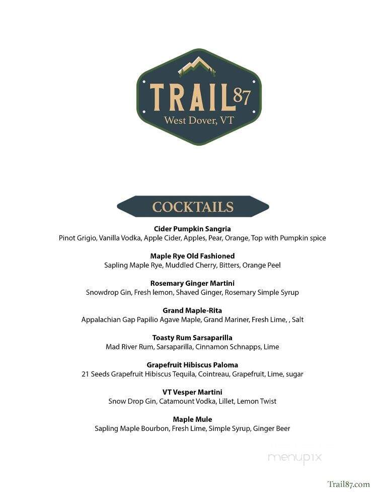Trail 87 - West Dover, VT menu_pic