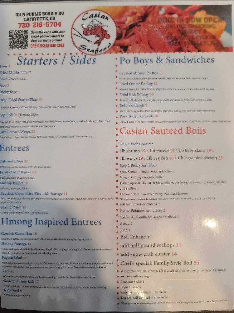Casian Seafood - Lafayette, CO