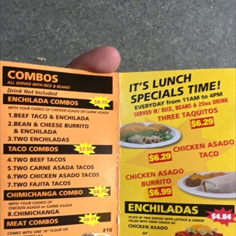 Washington Burrito - Lynnwood, WA menu_pic