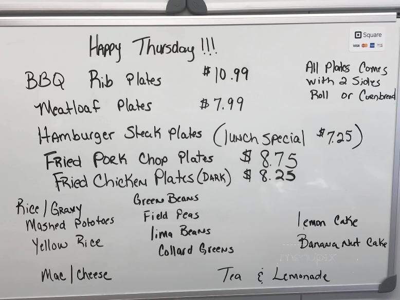 Ms Chele Soulfood - Trenton, SC menu_pic