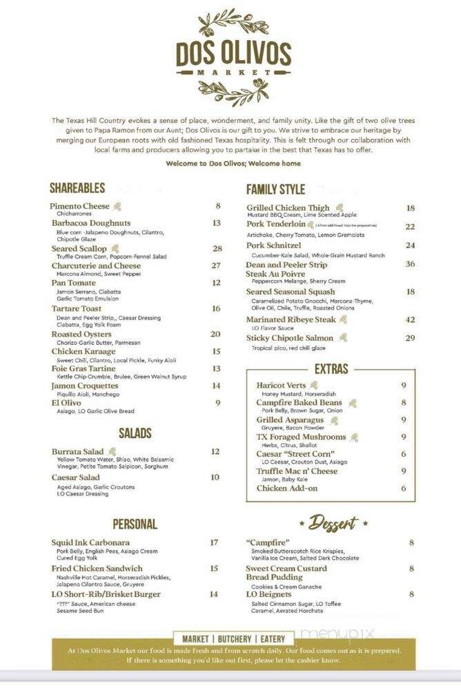 Dos Olivos Market - Austin, TX menu_pic