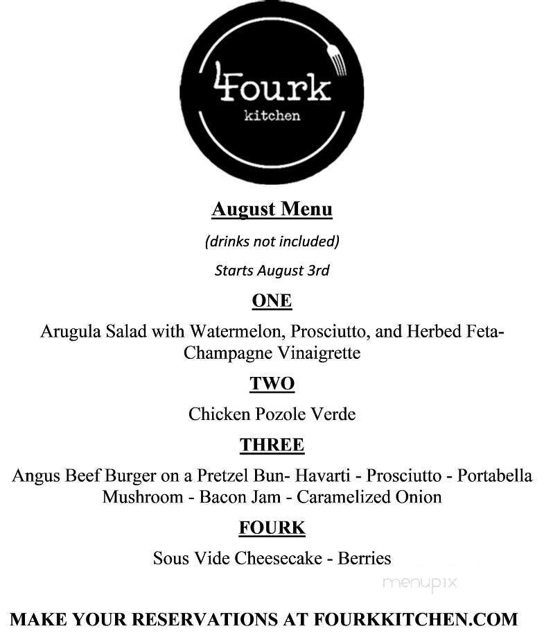 Fourk Kitchen - Folsom, CA menu_pic
