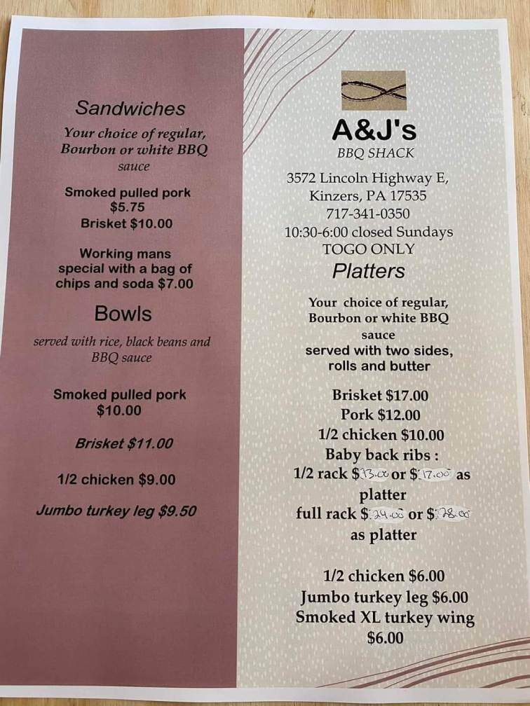 A and J's Twisted Kitchen - Kinzers, PA